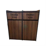 עמדת ריקון מגשים כפולה